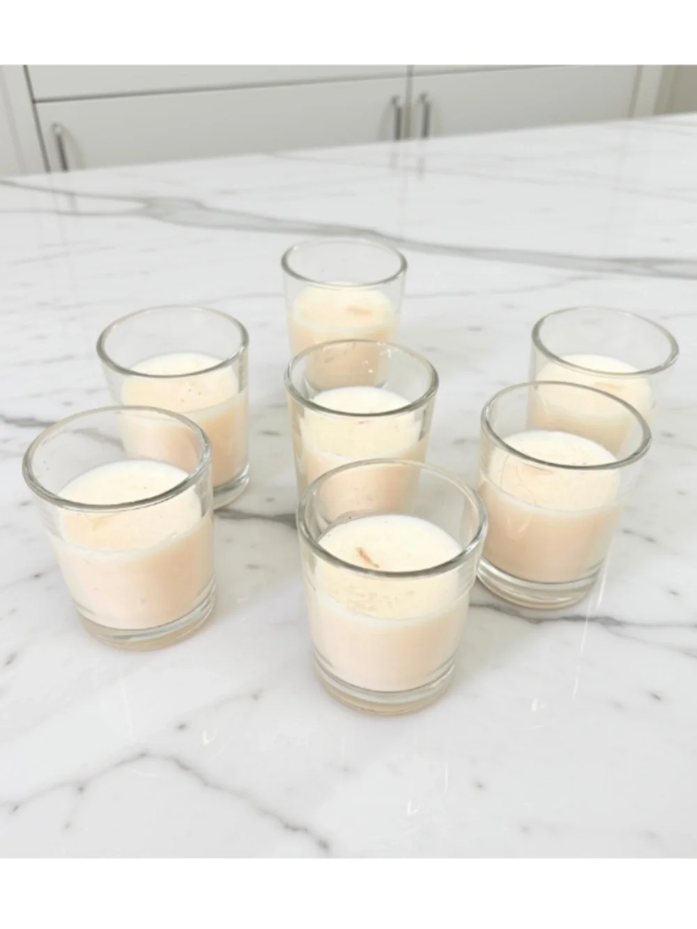 7 Unscented Votive Glass Candles